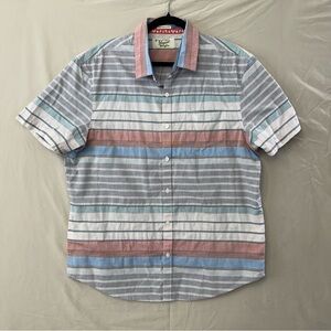 Penguin Munsingwear Heritage Slim Fit Men's Short Sleeve Button Down, Size XL